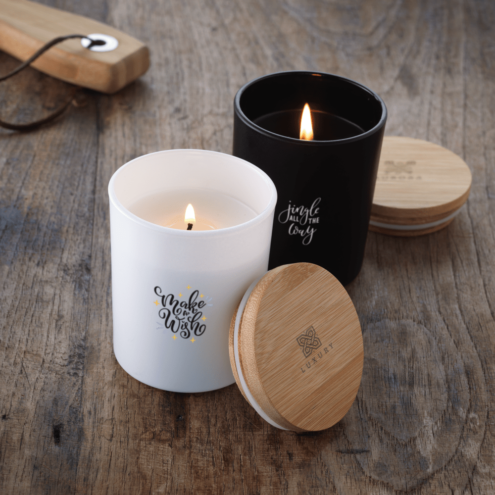 Bougies vanilles personnalisé - Bougies et lumières
