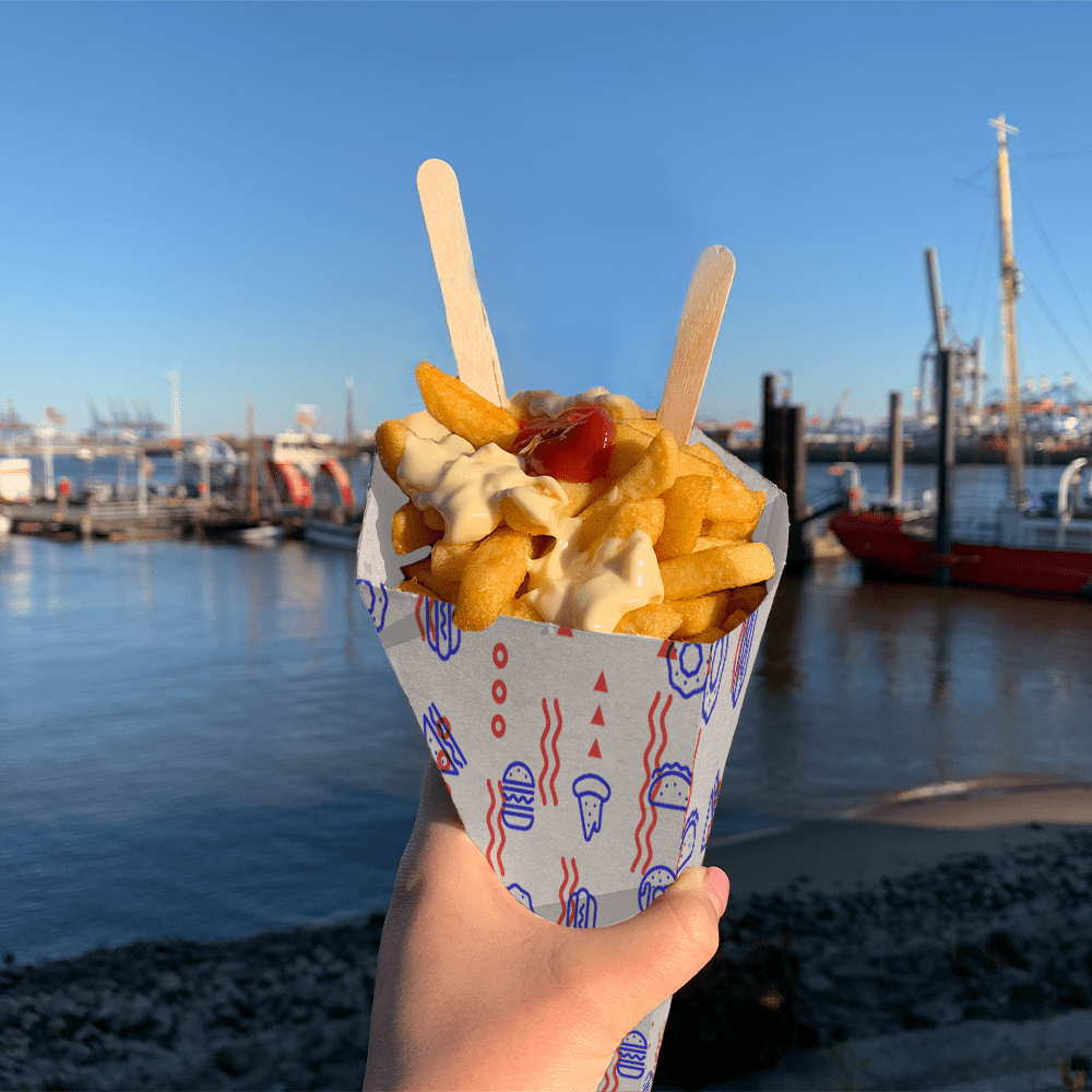 Cornet de frites personnalisé - Objets Publicitaires