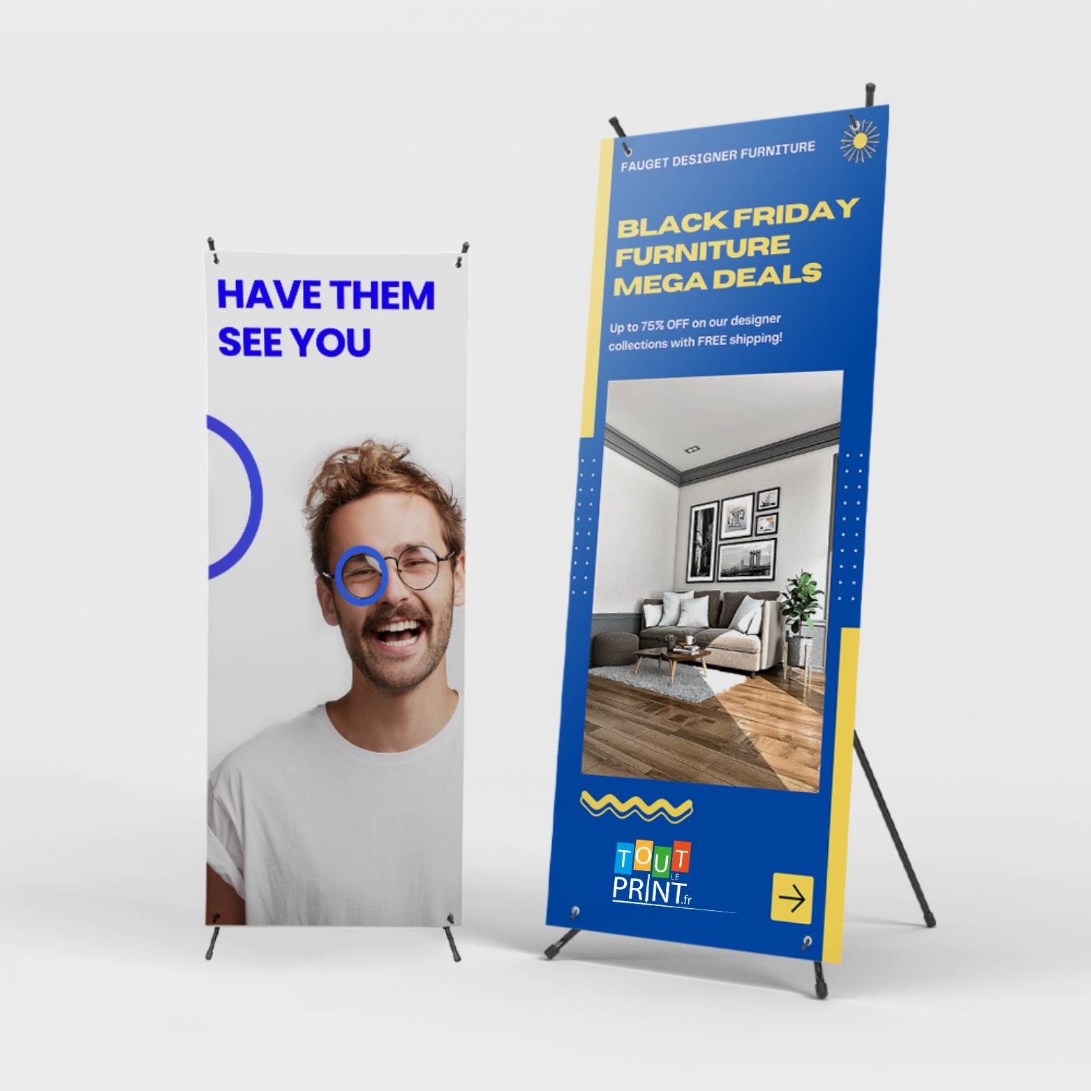 Kakémono X-banners personnalisé - Objets Publicitaires