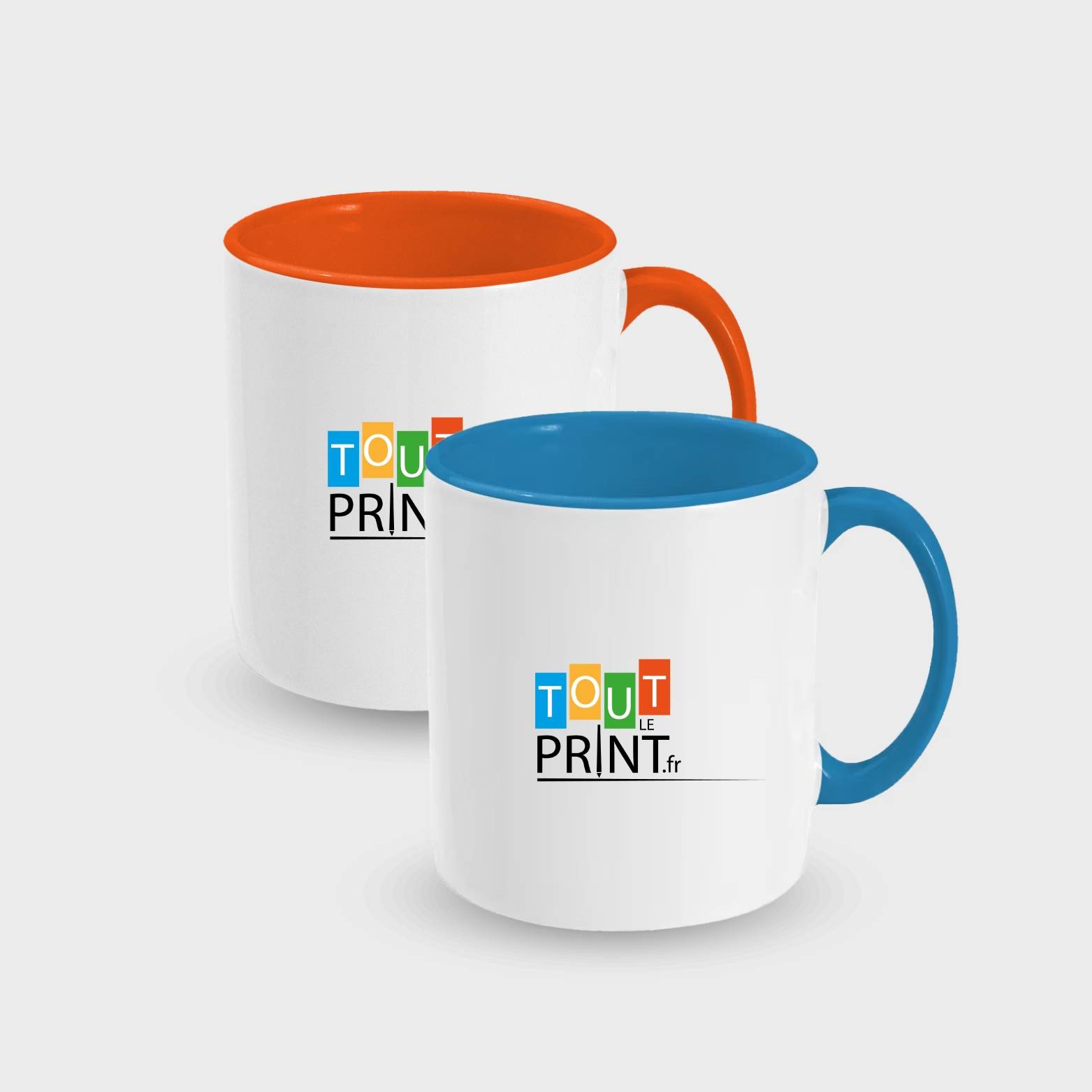 Mug anse colorée personnalisé - Mugs
