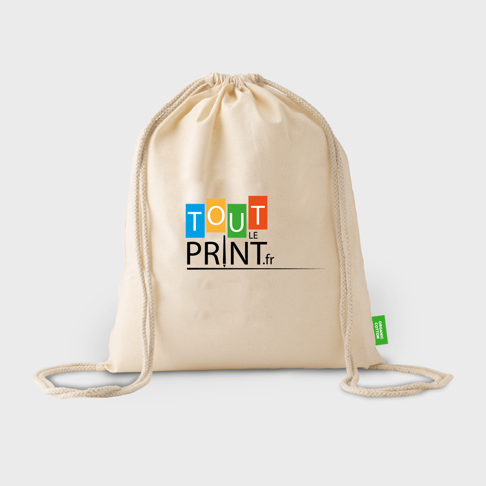 Sac à cordon bio personnalisé - Objets Publicitaires