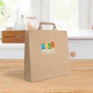 Sacs en papier pour vente à emporter personnalisé - Sacs