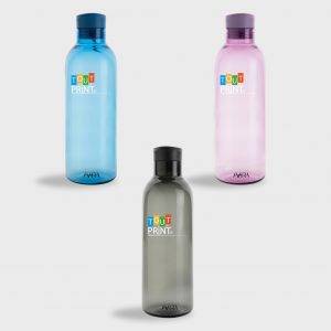 Bouteille d'eau en plastique recyclé | 1 litre personnalisé - Bouteilles