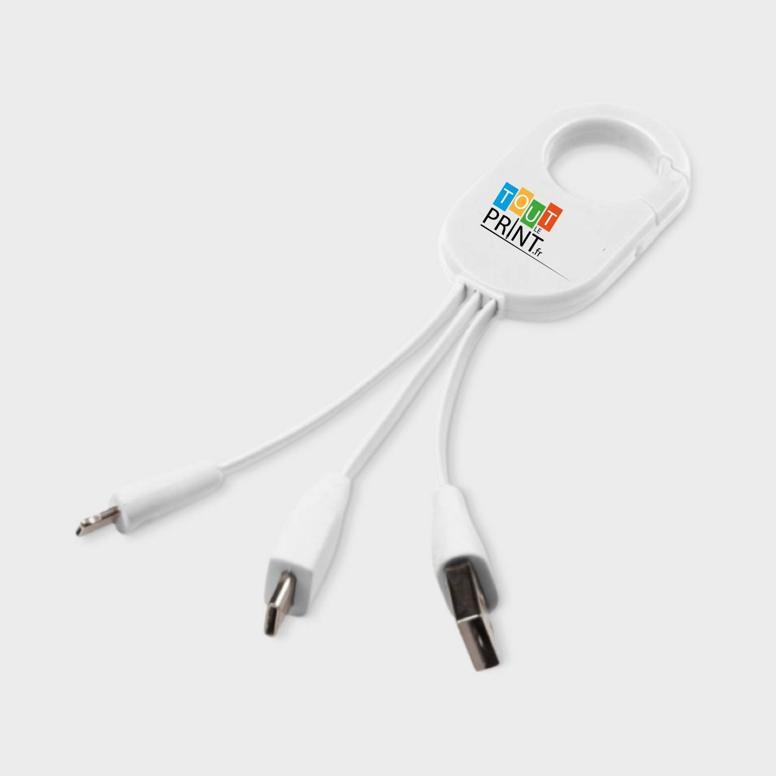 Câble de recharge 3-en-1 Troop personnalisé - Cable de recharge