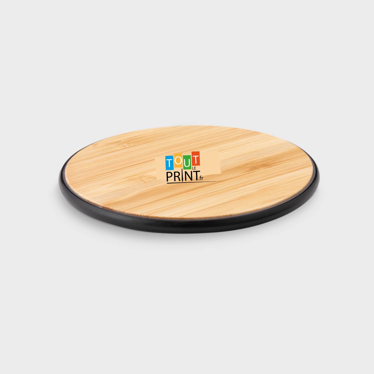 Chargeurs sans fil en bamboo 10W personnalisé - Chargeur sans fil