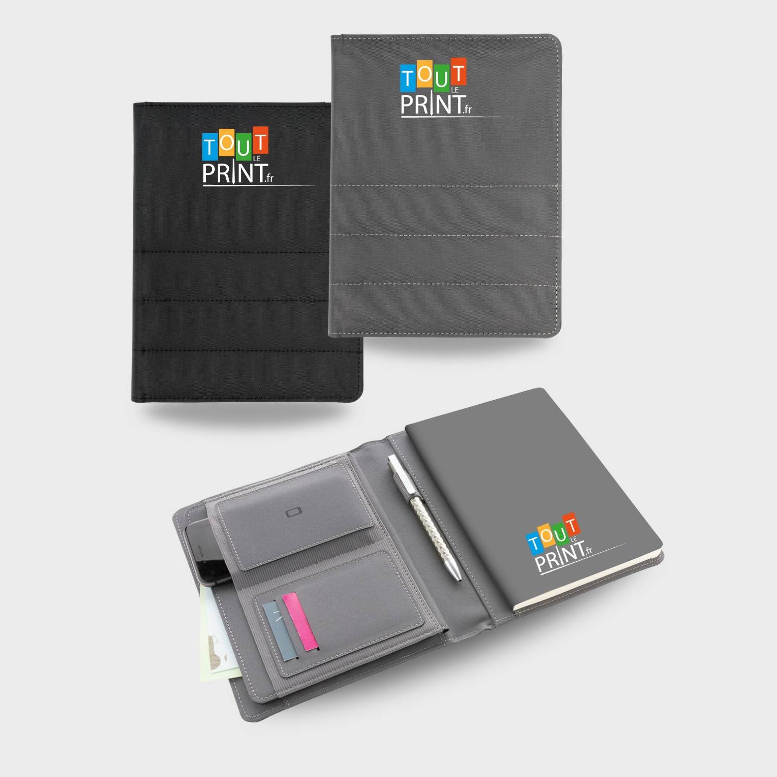 Conférencier et carnet A5 RPET Impact Aware personnalisé - Bureau