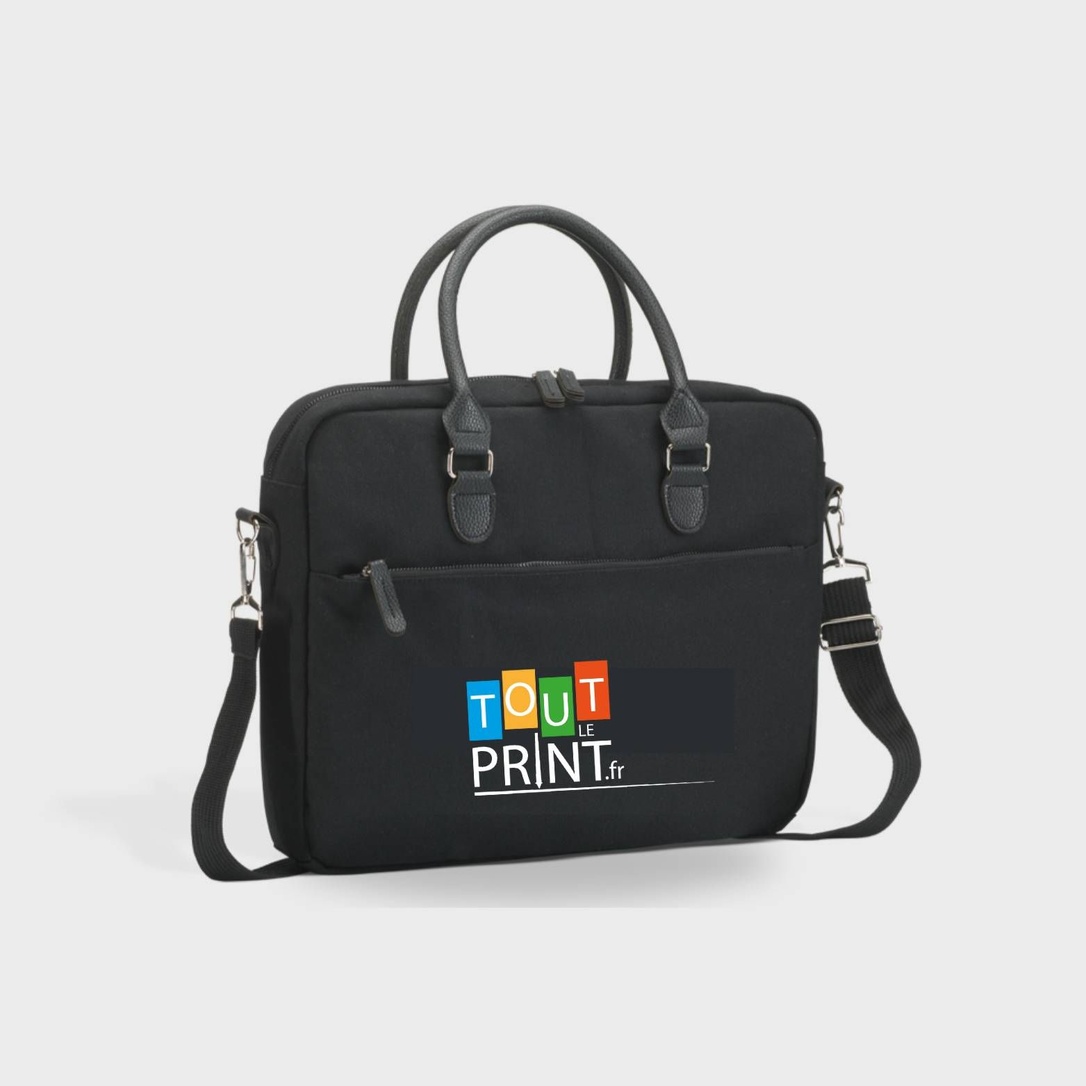 Sacoche en toile recyclée pour ordinateur portable personnalisé - Objets Publicitaires