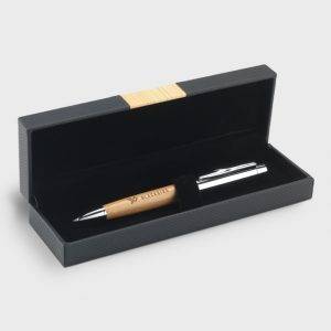 Stylo bambou avec boitier personnalisé - Stylos