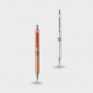 Stylo métallique avec clip translucide personnalisé - Stylos