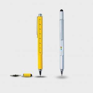 Stylo outil 5 en 1 aluminium personnalisé - Stylos
