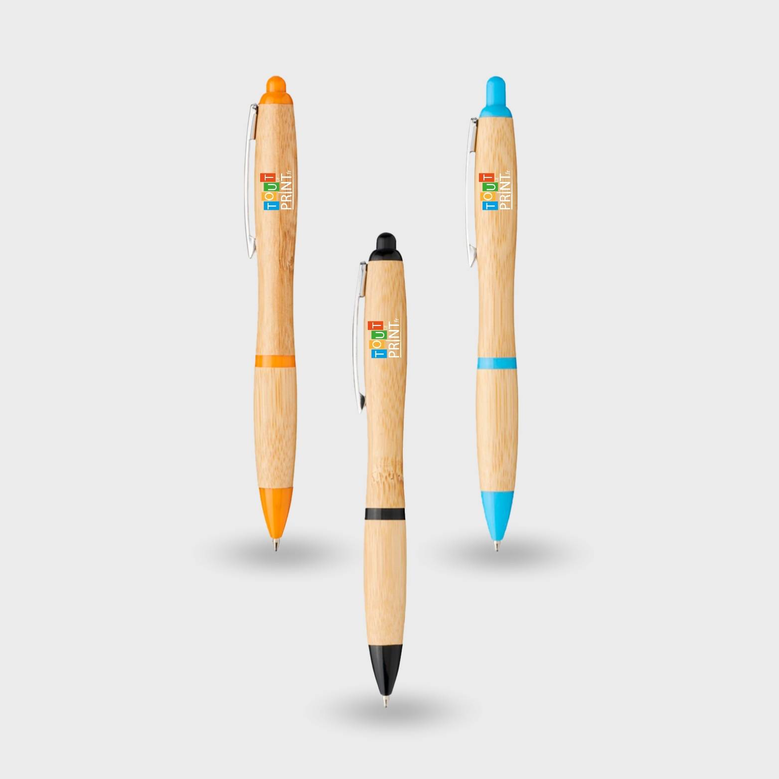 Stylo publicitaire en bambou personnalisé - Stylos