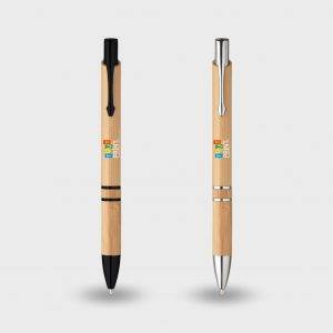 Stylo rétractable Bambou personnalisé - Stylos
