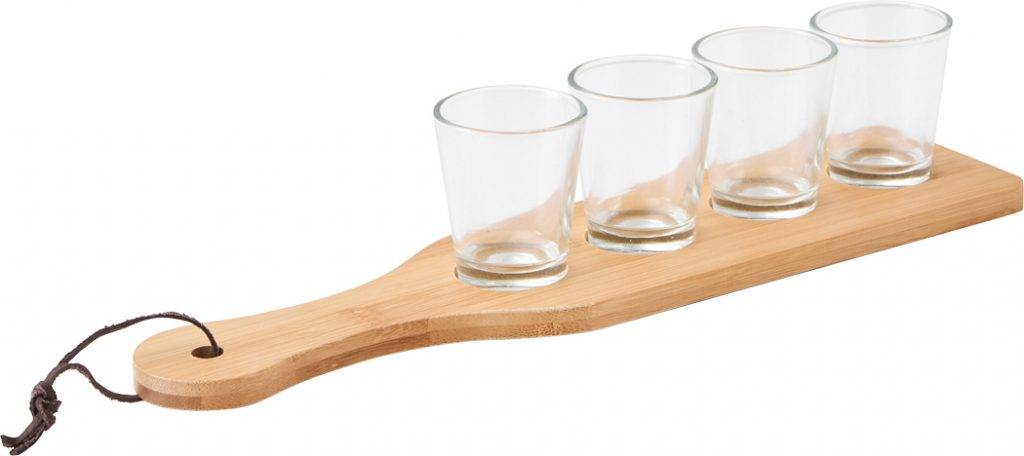 objet pubicitaire et goodies Planche pour verres, marron/transparent