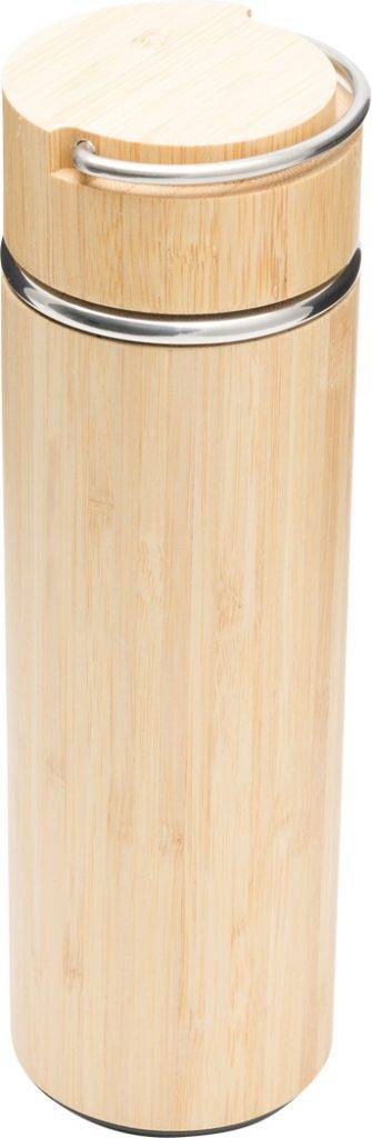 objet pubicitaire et goodies Bouteille isotherme, argenté/marron