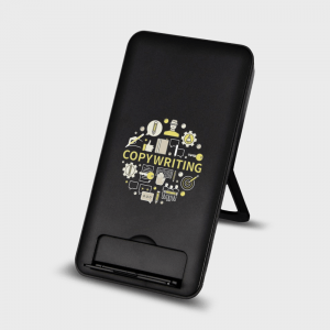 Support de téléphone avec chargeur sans fil en plastique recyclé