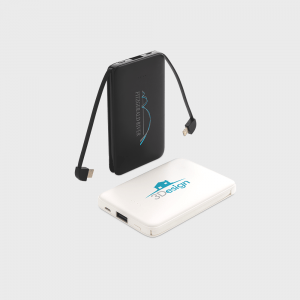 Batterie de secours 5000 mAh avec câbles intégrés