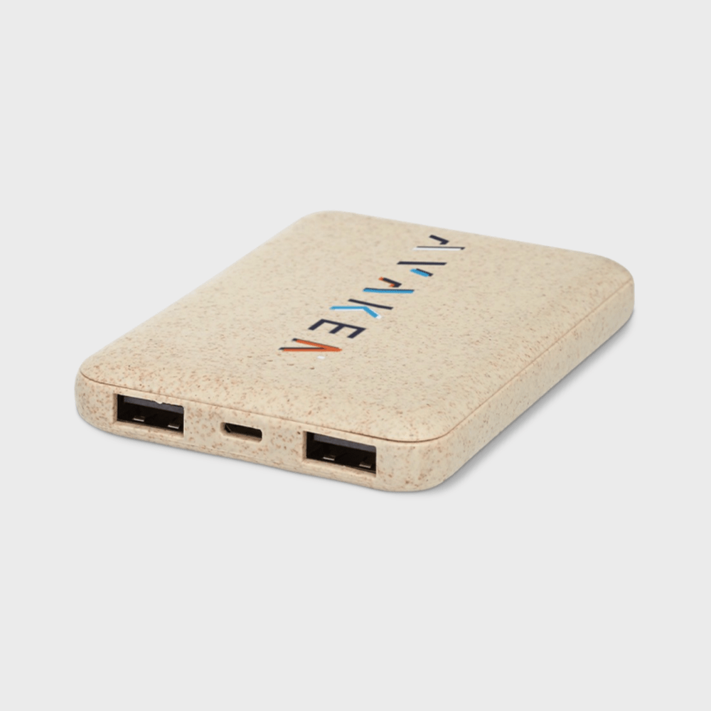Batterie externe en paille de blé | 5000 mAh