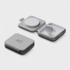 Chargeur de voyage sans fil 2-en-1 pliable Xtorm personnalisé - Chargeur sans fil