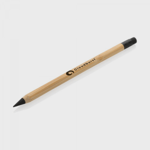 Crayon en bambou avec gomme personnalisé - Crayons