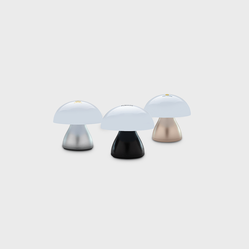 Lampe de table rechargeable USB en plastique recyclé luming RCS personnalisé - Habitat