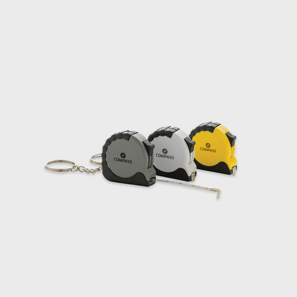 Porte-clés mètre ruban MeasureMate RCS en ABS recyclé
