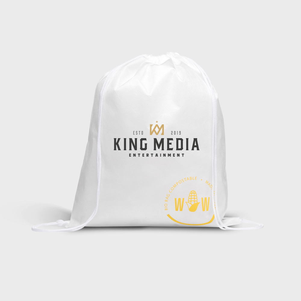 Sac à cordon déchets de maïs personnalisé - Objets Publicitaires
