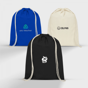 Sac à cordon en coton de l'Oregon 140g personnalisé - Objets Publicitaires