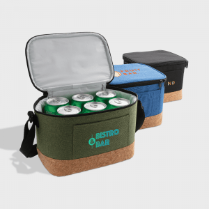 Sac isotherme bicolore avec détails en liège personnalisé - Objets Publicitaires