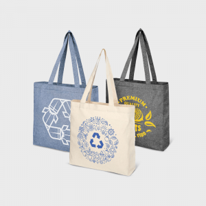 Sacs en coton à soufflet Pheebs recyclé 210g personnalisé - Objets Publicitaires