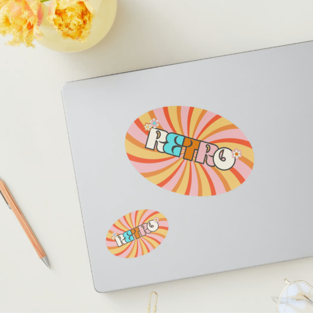 Sticker oval