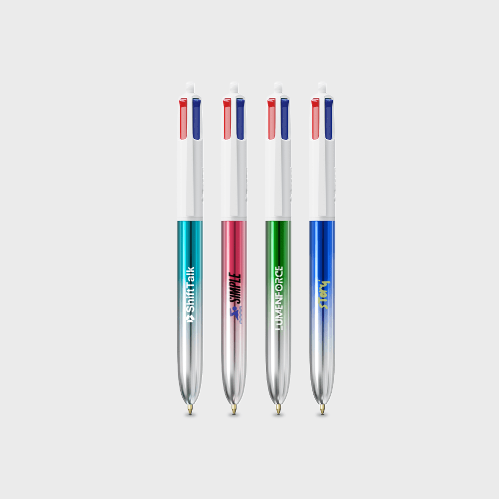 Stylo BIC 4 couleurs bicolore