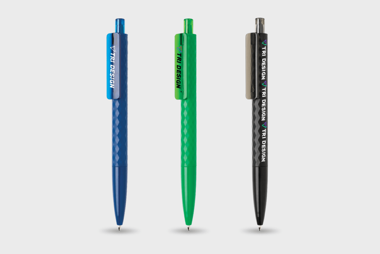 Stylo texturé motifs losanges