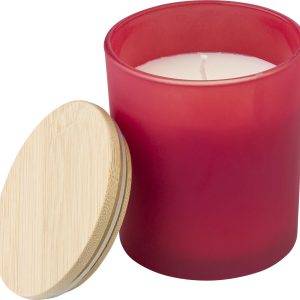 Bougie Josiah | Verre avec couvercle bambou | Cire de soja | 280 g personnalisé - Bougies et lumières