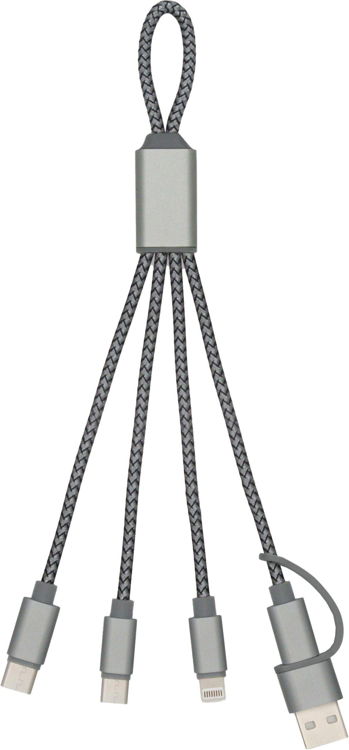 BrandCharger câble de charge Trident 2 | 3-en-1 personnalisé - Cable de recharge
