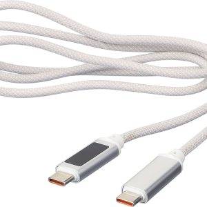 Câble de charge Claudia | Nylon | 65W personnalisé - Cable de recharge
