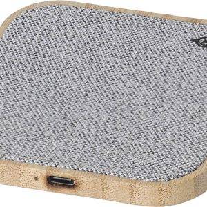 Chargeur sans fil Moses | Bambou | rPET | 15W personnalisé - Chargeurs sans fil