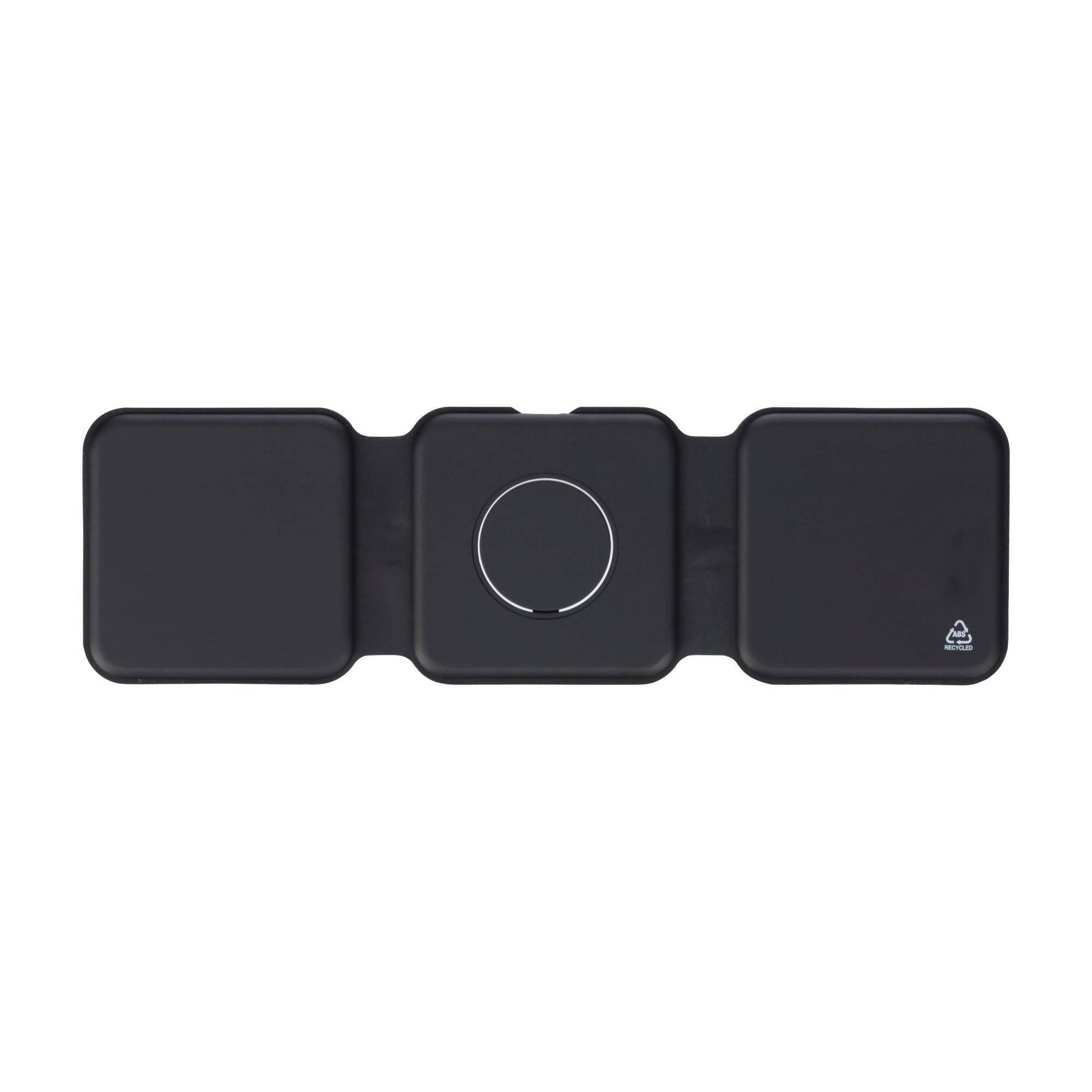 Chargeur sans fil Trigo | Recyclé | 3-en-1 personnalisé - Chargeur sans fil