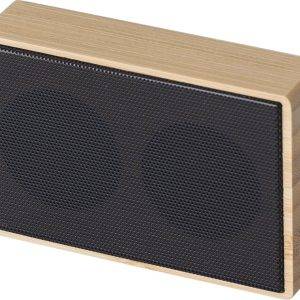 Enceinte sans fil Fox | Bambou | Solaire personnalisé - Chargeurs sans fil