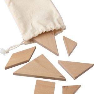 Puzzle Ulrike | Bois | Tangram personnalisé - Carte de visite bois