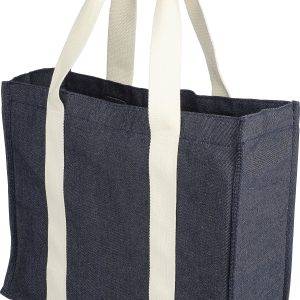 Sac shopping Gretchen | Denim | 19 l personnalisé - Sac shopping