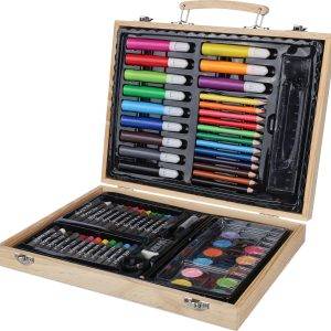 Set de dessin Thessaly | Coffret en bois | 66 pièces personnalisé - Coffrets cadeaux