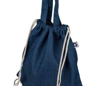 Sac à cordon Dex | Denim recyclé | 6,6 l personnalisé - Sacs à cordons