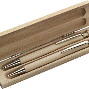 Set d'écriture Morris | Boîte en bois | Stylo et crayon