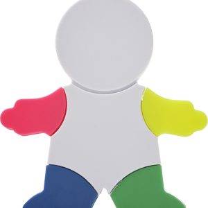 Set de surligneurs Ella | Forme mannequin | 4 couleurs personnalisé - Set de table