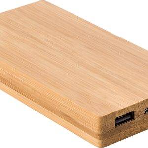 Batterie externe Walter | Bambou | 6 000 mAh personnalisé - Batterie externe