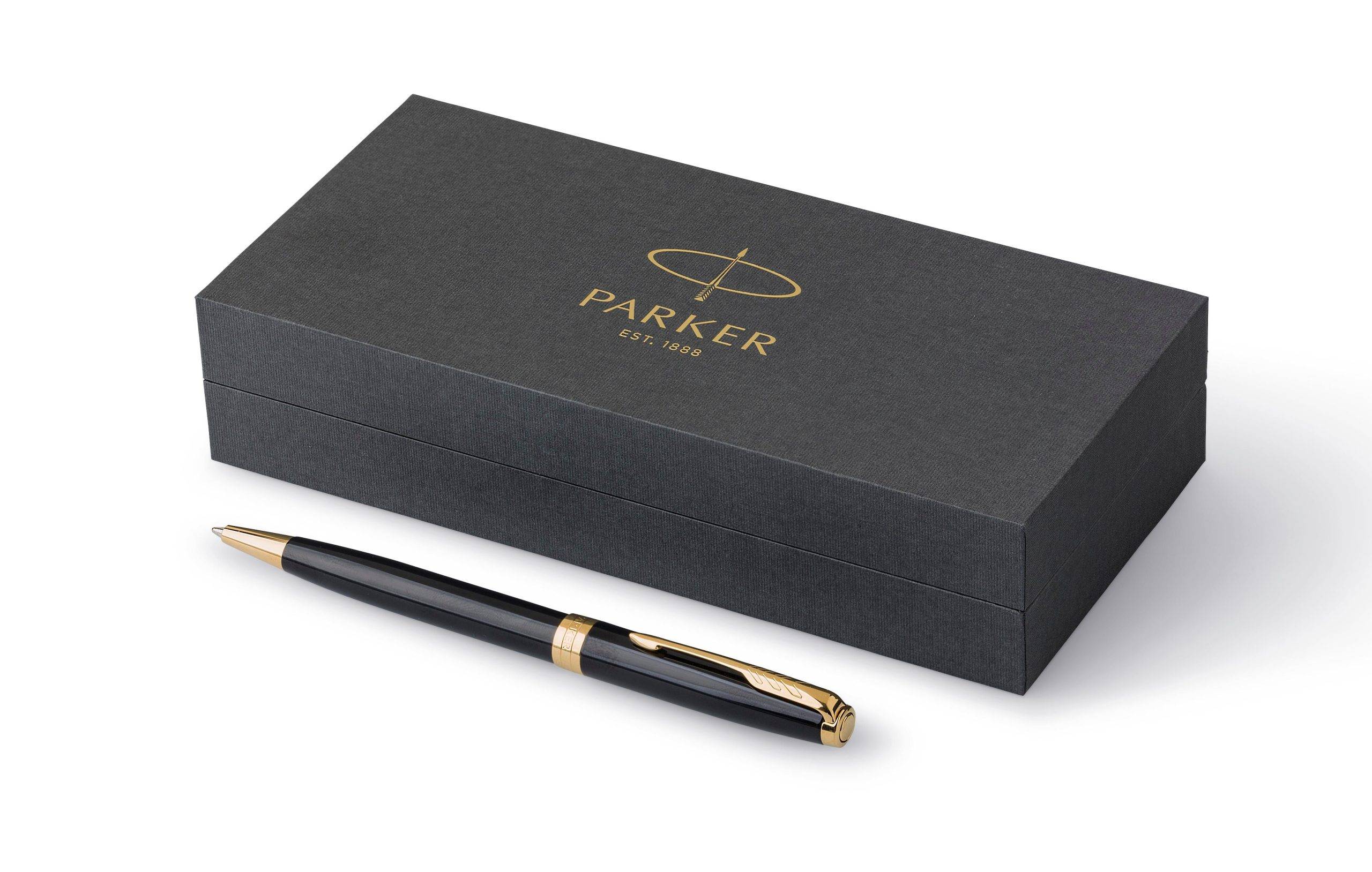 Parker Sonnet stylo bille | Finitions dorées personnalisé - Etiquettes finitions luxe