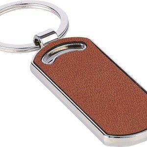 Porte-clés Jill | Recyclé | Cuir | Ovale personnalisé - Portes clés