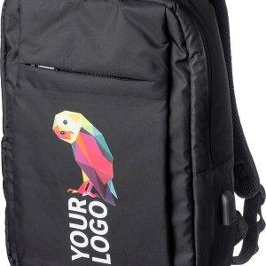 Sac à dos pour ordinateur portable Jesse | Recyclé | 16 pouces | Port USB personnalisé - Sac à dos marquage et flocage