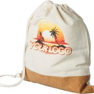 Sac à dos Tianna | Coton 250 g/m² | Liège | 1,2 l personnalisé - Sac à dos marquage et flocage