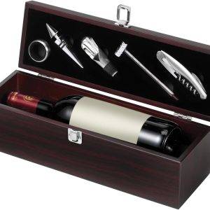Set à vin Nikita | Bois personnalisé - Coffret Fromage et Vin